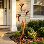 Copper Bloom Garden Stakes