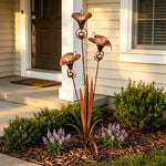 Copper Bloom Garden Stakes