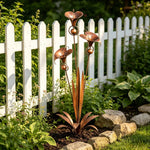 Copper Bloom Garden Stakes