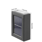 4X Solar Patio Wall Lights  | Automatiska Trädgårdslampor