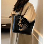 Eco Chic Leather Bag 'Georgia'™ | Elegant väska med stor kapacitet