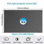 Anti-Light 4K Projector Screen (16:9)™ | För bästa bildkvalitet!