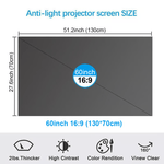 Anti-Light 4K Projector Screen (16:9)™ | För bästa bildkvalitet!