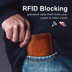 RFID-skyddad läderplånbok ”Bennett”™ | RFID-skyddad